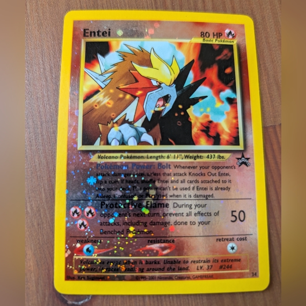 Pokemon TCG Entei #34 Black Star Promo